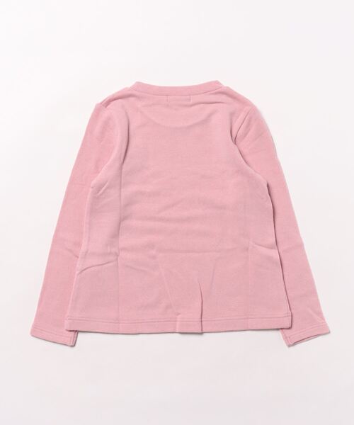 HAKKA KIDS（ハッカキッズ）の「ワンポイント刺繍Tシャツ（Tシャツ/カットソー・キッズ・キナリ/ネイビー/ピンク・100cm/110cm/120cm/130cm）」の4枚目の写真