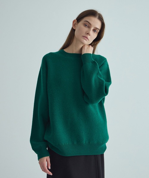 THE TOKYO(ザトウキョウ)の「【THE TOKYO/ザトウキョウ】CASHMERE REVERSIBLE PULLOVER/カシミヤリバーシブルプルオーバー/ニットトップス(ニット/セーター・レディース・ブルー/ブラック/チャコールグレー/グリーン/オレンジ・44/40)」の3枚目の写真