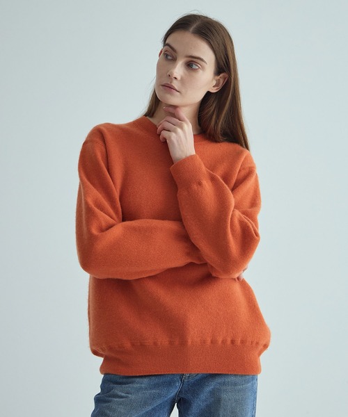 THE TOKYO(ザトウキョウ)の「【THE TOKYO/ザトウキョウ】CASHMERE REVERSIBLE PULLOVER/カシミヤリバーシブルプルオーバー/ニットトップス(ニット/セーター・レディース・ブルー/ブラック/チャコールグレー/グリーン/オレンジ・44/40)」の8枚目の写真