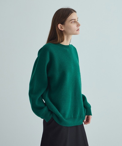 カシミヤ ニット 38レディース ブラック×ホワイト THE TOKYO/ザトウキョウ】CASHMERE REVERSIBLE PULLOVER
