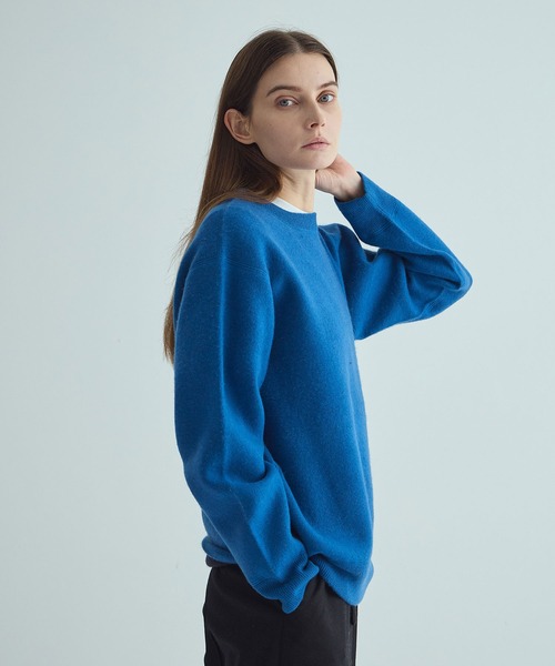 THE TOKYO(ザトウキョウ)の「【THE TOKYO/ザトウキョウ】CASHMERE REVERSIBLE PULLOVER/カシミヤリバーシブルプルオーバー/ニットトップス(ニット/セーター・レディース・ブルー/ブラック/チャコールグレー/グリーン/オレンジ・44/40)」の18枚目の写真