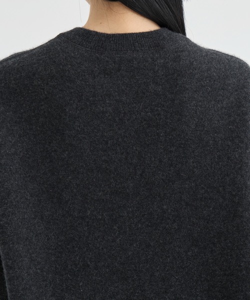 トップス cashmere touch high neck pullover black クロマニヨン CROMAGNON Nepal Cashmere High Neck Knit Sweater