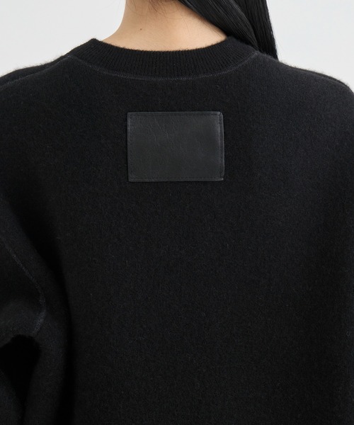 カシミヤ ニット 38レディース ブラック×ホワイト THE TOKYO/ザトウキョウ】CASHMERE REVERSIBLE PULLOVER