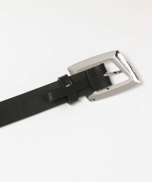 HARE（ハレ）の「パラレログラムバックルベルト(HARE)（ベルト・メンズ・ブラック・FREE）」の4枚目の写真