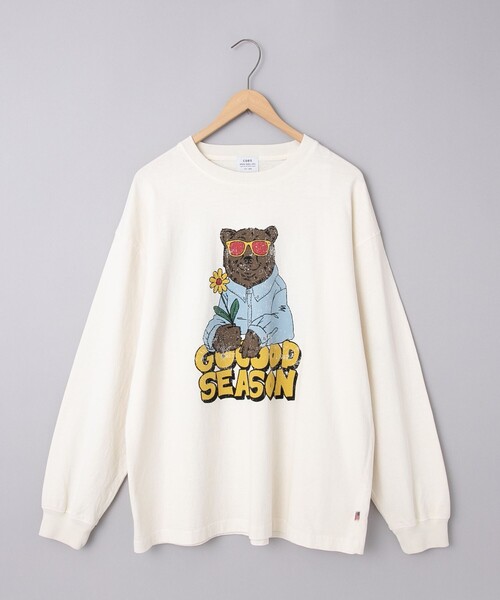 coen(コーエン)の「ベアピグメントプリントロングスリーブTシャツ(Tシャツ/カットソー・メンズ・ダークグレー/ナチュラル・M/L/XL)」の20枚目の写真