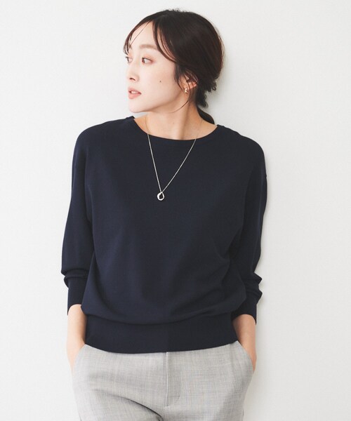 【洗える/2WAY】ストレッチニット