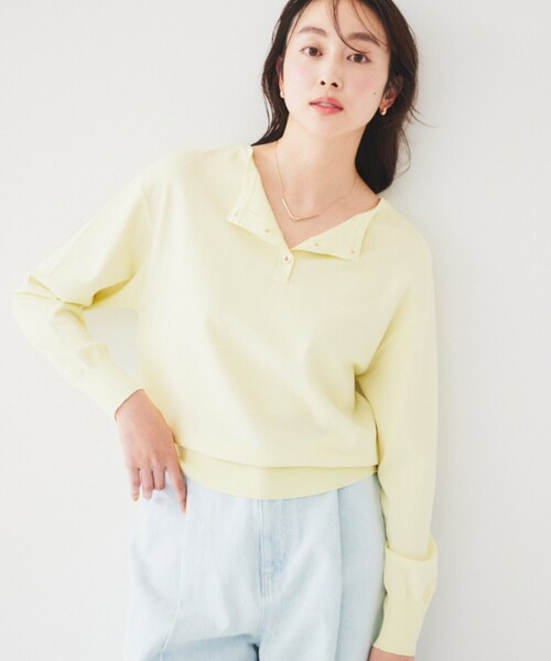 【洗える/2WAY】ストレッチニット