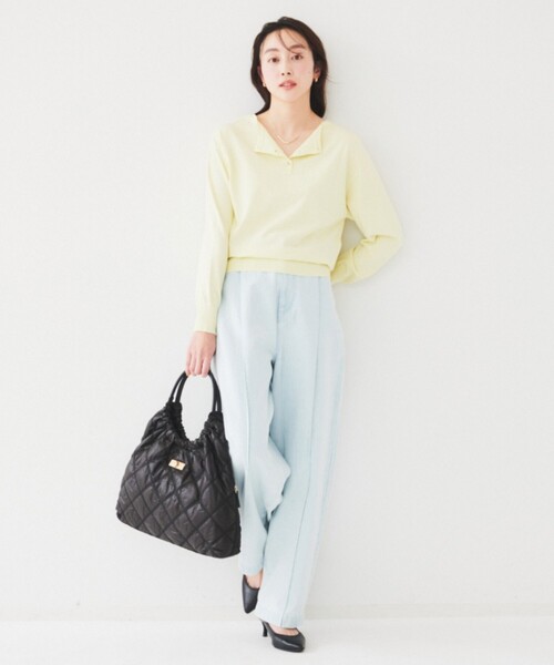 【洗える/2WAY】ストレッチニット