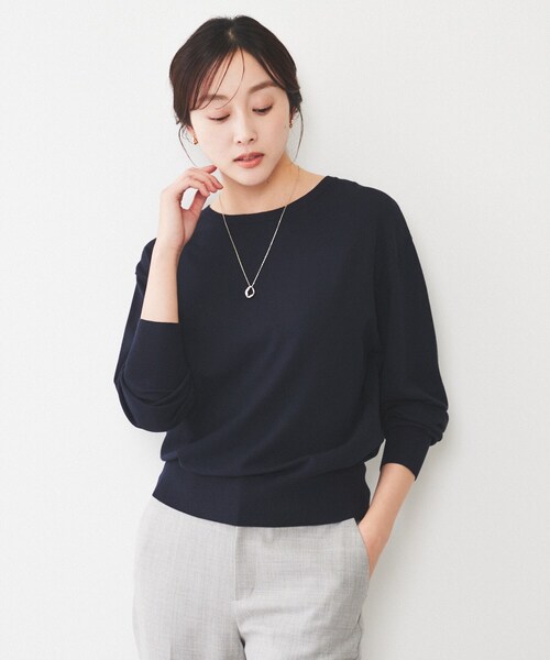 【洗える/2WAY】ストレッチニット