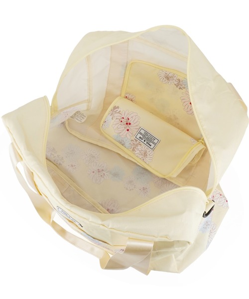 PAUL & JOE ACCESSOIRES(ポールアンドジョーアクセソワ)の「折りたたみボストンバッグ <クリザンテーム> PAUL & JOE ACCESSOIRES(ボストンバッグ・レディース・ブルー/ベージュ/イエロー・FREE)」の12枚目の写真