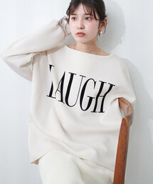 natural couture | スポリロゴ入りプルオーバー(Tシャツ/カットソー)