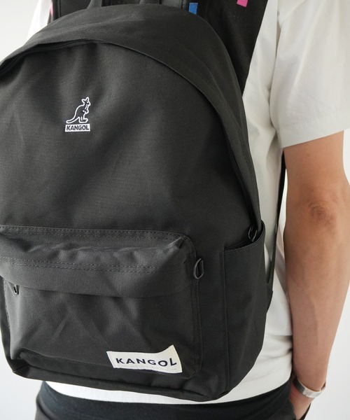 KANGOL（カンゴール）の「【KANGOL/カンゴール】ミニポーチ付き ボックスロゴ シンプル リュック/ バックパック（バックパック/リュック・メンズ・ブラック/グレー/ブラウン・FREE）」の8枚目の写真