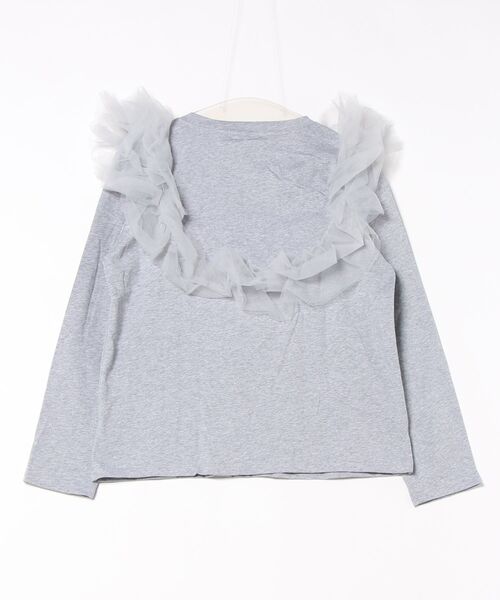 Sawa a la mode（サワアラモード）の「チュールドッキングトップス（Tシャツ/カットソー・レディース・グレー/ブラック・FREE）」の6枚目の写真