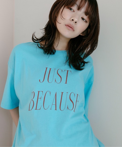 PILIT(ピリット)の「カラフルBIGロゴTee(Tシャツ/カットソー・レディース・ブルー/アイボリー/ピンク/イエロー/オートミール・MEDIUM)」の4枚目の写真