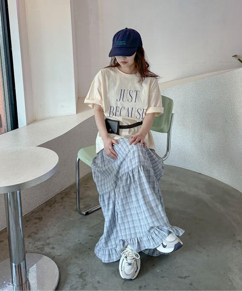 PILIT(ピリット)の「カラフルBIGロゴTee(Tシャツ/カットソー・レディース・ブルー/アイボリー/ピンク/イエロー/オートミール・MEDIUM)」の20枚目の写真