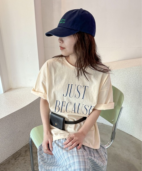 PILIT(ピリット)の「カラフルBIGロゴTee(Tシャツ/カットソー・レディース・ブルー/アイボリー/ピンク/イエロー/オートミール・MEDIUM)」の21枚目の写真