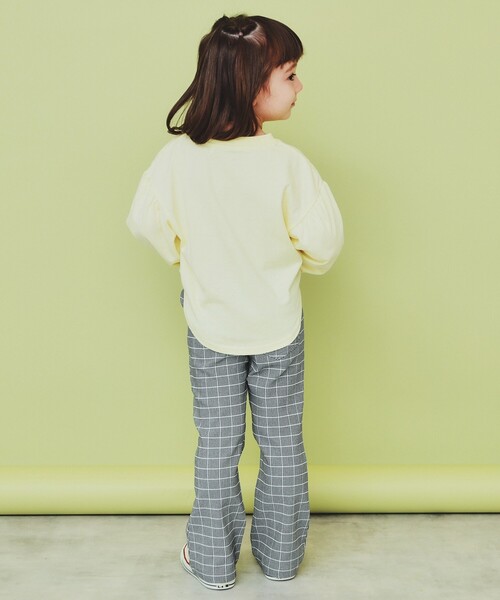 THE SHOP TK (ザ ショップ ティーケー )の「【110-150】ハートロゴパフ袖プルオーバー/洗濯機OK(Tシャツ/カットソー・キッズ・イエロー系その他/ブラック系2/チャコールグレー・11/12/15 /13/14)」の7枚目の写真
