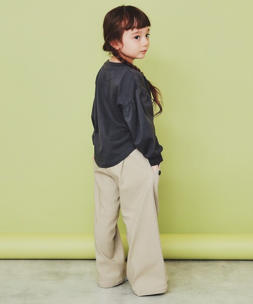 THE SHOP TK (ザ ショップ ティーケー )の「【110-150】ハートロゴパフ袖プルオーバー/洗濯機OK(Tシャツ/カットソー・キッズ・イエロー系その他/ブラック系2/チャコールグレー・11/12/15 /13/14)」の10枚目の写真