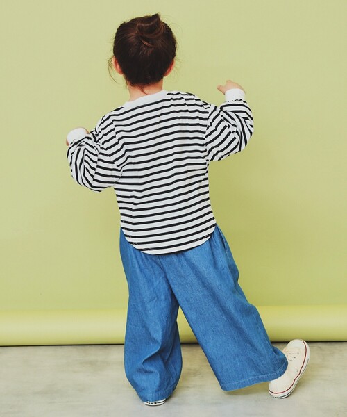 THE SHOP TK (ザ ショップ ティーケー )の「【110-150】ハートロゴパフ袖プルオーバー/洗濯機OK(Tシャツ/カットソー・キッズ・イエロー系その他/ブラック系2/チャコールグレー・11/12/15 /13/14)」の17枚目の写真
