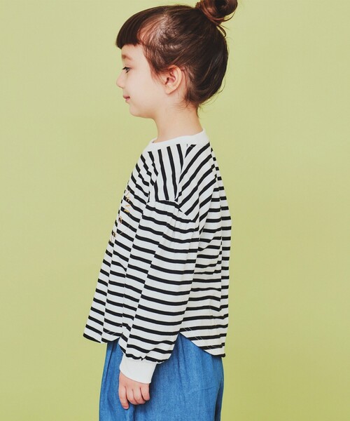 THE SHOP TK (ザ ショップ ティーケー )の「【110-150】ハートロゴパフ袖プルオーバー/洗濯機OK(Tシャツ/カットソー・キッズ・イエロー系その他/ブラック系2/チャコールグレー・11/12/15 /13/14)」の19枚目の写真