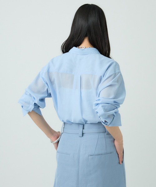 Chaos(カオス)の「Chaos(カオス)/エトールシャツ(シャツ/ブラウス・レディース・ホワイト/サックスブルー・FREE)」の17枚目の写真