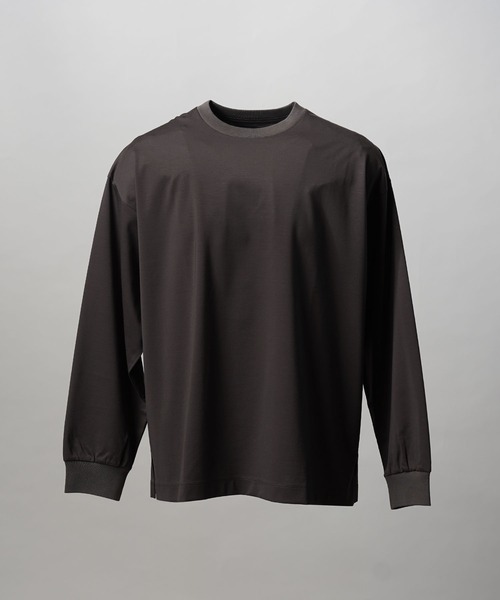 MAISON SPECIAL(メゾンスペシャル)の「《UNISEX》Prime-Over Smashing Light Punch Crew Neck Long Sleeve T-Shirt/プライムオーバースマッシングライトポンチクルーネックロングスリーブティーシャツ【MAISON SPECIAL/メゾンスペシャル】(Tシャツ/カットソー・メンズ・ブラック/グレイッシュベージュ/チャコールグレー/ホワイト/レッド・0/1/2)」の21枚目の写真