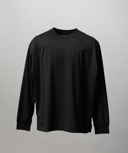 MAISON SPECIAL(メゾンスペシャル)の「《UNISEX》Prime-Over Smashing Light Punch Crew Neck Long Sleeve T-Shirt/プライムオーバースマッシングライトポンチクルーネックロングスリーブティーシャツ【MAISON SPECIAL/メゾンスペシャル】(Tシャツ/カットソー・メンズ・ブラック/グレイッシュベージュ/チャコールグレー/ホワイト/レッド・0/1/2)」の19枚目の写真