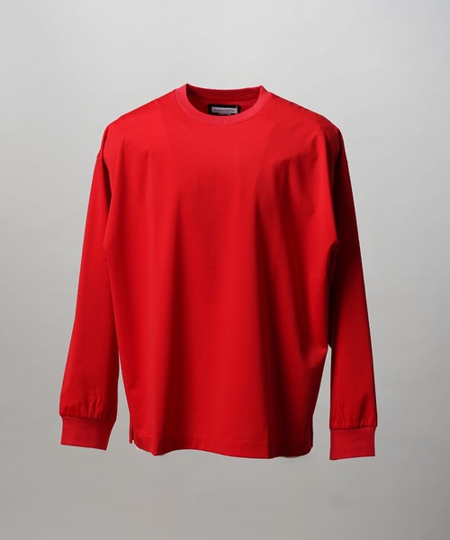MAISON SPECIAL(メゾンスペシャル)の「《UNISEX》Prime-Over Smashing Light Punch Crew Neck Long Sleeve T-Shirt/プライムオーバースマッシングライトポンチクルーネックロングスリーブティーシャツ【MAISON SPECIAL/メゾンスペシャル】(Tシャツ/カットソー・メンズ・ブラック/グレイッシュベージュ/チャコールグレー/ホワイト/レッド・0/1/2)」の20枚目の写真