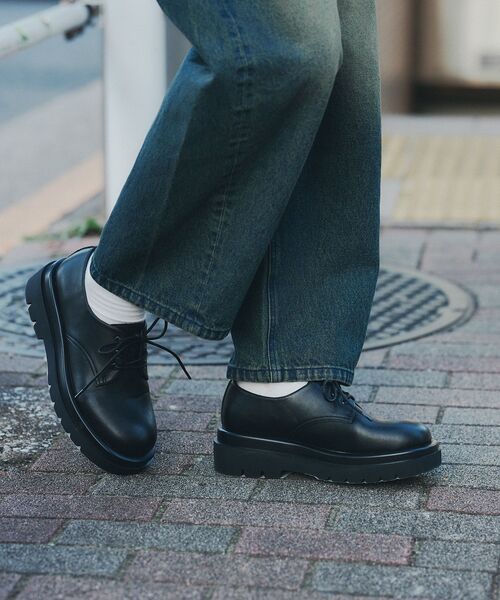 tk.TAKEO KIKUCHI(ティーケータケオキクチ)の「アソートボリュームソールシューズ(その他シューズ・メンズ・ブラック系1/ブラック/ブラック系・75/65/55)」の14枚目の写真