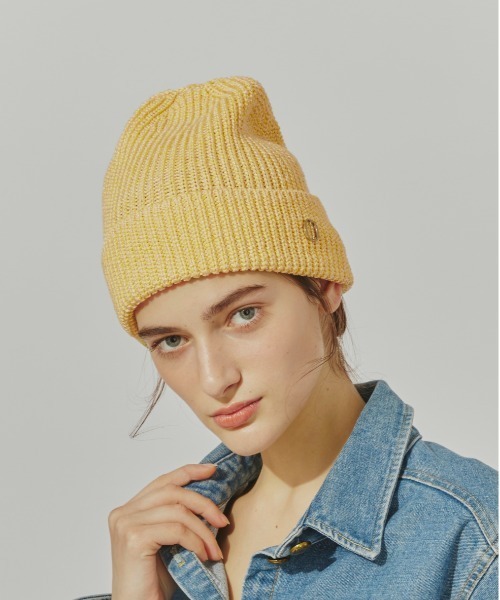 Chapeau d' O(シャポードオー)の「Chapeau d' O LiLi Knit Watch / シャポードオー(ニットキャップ/ビーニー・レディース・ブラック/イエロー/ライトベージュ・FREE)」の10枚目の写真
