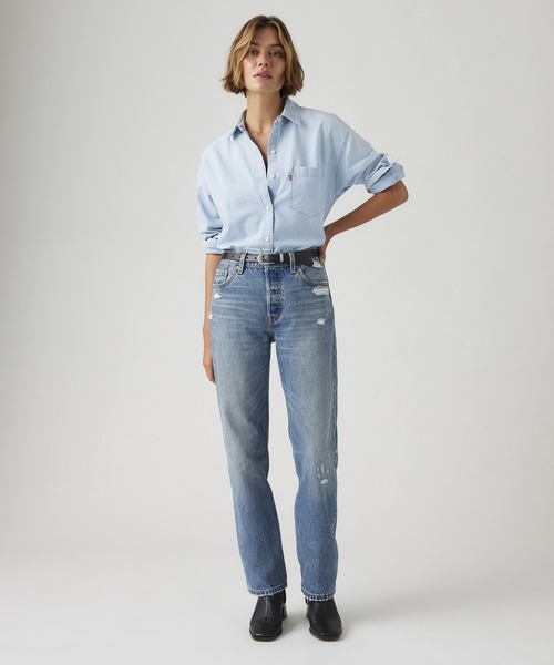 Levi's(リーバイス)の「Levi's/リーバイス 501 (R) ジーンズ '90S ミディアムインディゴ(デニムパンツ・レディース・インディゴブルー・25inch/26inch/27inch/28inch/23inch/24inch)」の13枚目の写真