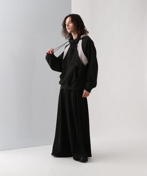 HARE(ハレ)の「ポンチキリカエデザインパーカー(HARE)(パーカー・メンズ・グレー/ブラック・FREE)」の6枚目の写真