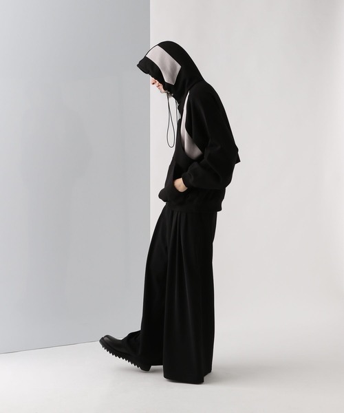 HARE(ハレ)の「ポンチキリカエデザインパーカー(HARE)(パーカー・メンズ・グレー/ブラック・FREE)」の7枚目の写真