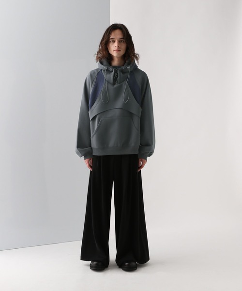 HARE(ハレ)の「ポンチキリカエデザインパーカー(HARE)(パーカー・メンズ・グレー/ブラック・FREE)」の10枚目の写真