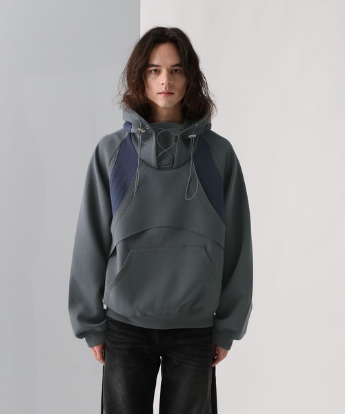 HARE(ハレ)の「ポンチキリカエデザインパーカー(HARE)(パーカー・メンズ・グレー/ブラック・FREE)」の18枚目の写真