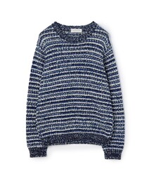 TOMORROWLAND tricot コットン マルチカラー クルーネックニット