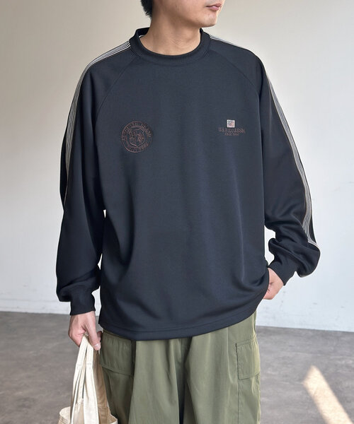 U.S. POLO ASSN.(ユーエスポロアッスン)の「袖ラインユニフォームプルオーバー(Tシャツ/カットソー・メンズ・アイボリー/ブラック・MEDIUM/LARGE)」の12枚目の写真