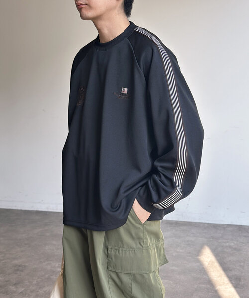 U.S. POLO ASSN.(ユーエスポロアッスン)の「袖ラインユニフォームプルオーバー(Tシャツ/カットソー・メンズ・アイボリー/ブラック・MEDIUM/LARGE)」の13枚目の写真