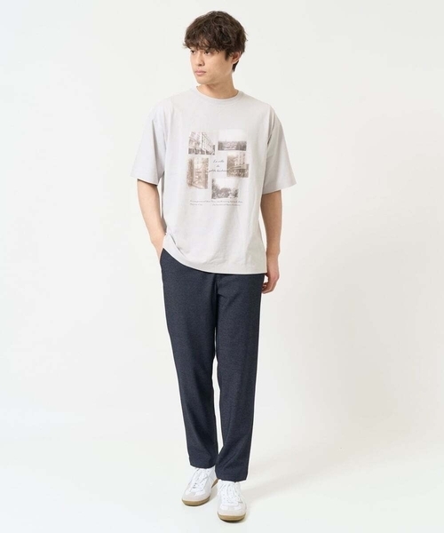 a.v.v(アーヴェヴェ)の「【イージーケア】スマートシャンブレーテーパードパンツ(スマートシリーズ)セットアップ可(その他パンツ・メンズ・チャコールグレー/ネイビー・46/48/44/50)」の6枚目の写真