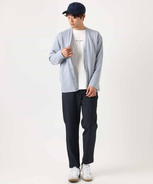 a.v.v(アーヴェヴェ)の「【イージーケア】スマートシャンブレーテーパードパンツ(スマートシリーズ)セットアップ可(その他パンツ・メンズ・チャコールグレー/ネイビー・46/48/44/50)」の21枚目の写真