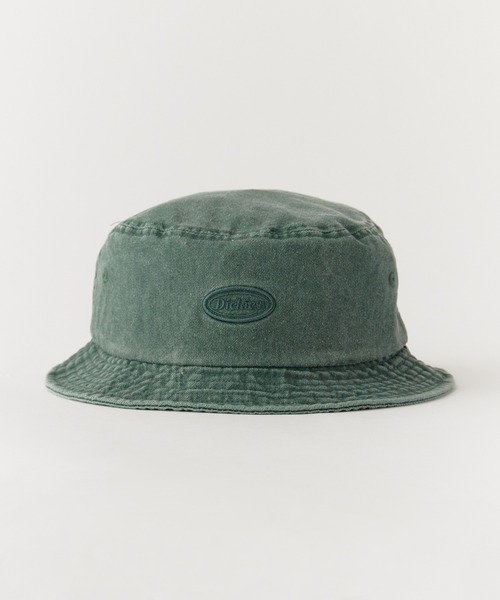 Dickies(ディッキーズ)の「Dickies/ディッキーズ EX PIGMENT CALIF WAPPEN BUCKET HAT バケットハット(ハット・メンズ・アイボリー/ブラウン/ブルー/ブラック/グリーン・FREE)」の4枚目の写真