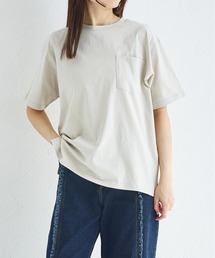 【リンクコーデ】【大人ユニセックス】胸ポケット ビッグシルエット 半袖Tシャツ