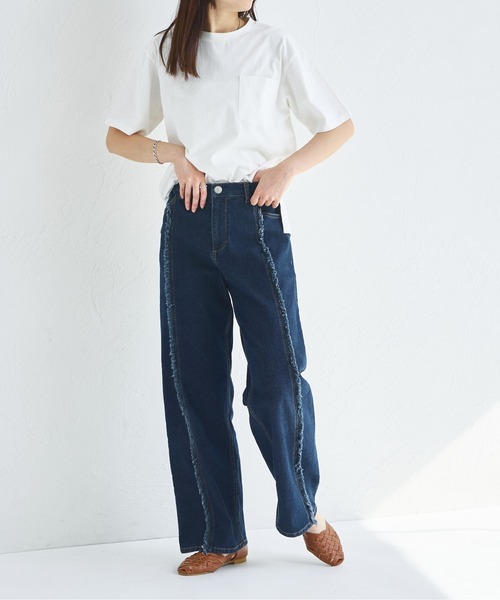 pairmanon(ペアマノン)の「【リンクコーデ】【大人ユニセックス】胸ポケット ビッグシルエット 半袖Tシャツ(Tシャツ/カットソー・レディース・ブラック系その他/ホワイト系その他/ホワイト/ブラウン/ブラック/ライトベージュ/グリーン系その他/グリーン系その他2・S/M/L)」の10枚目の写真