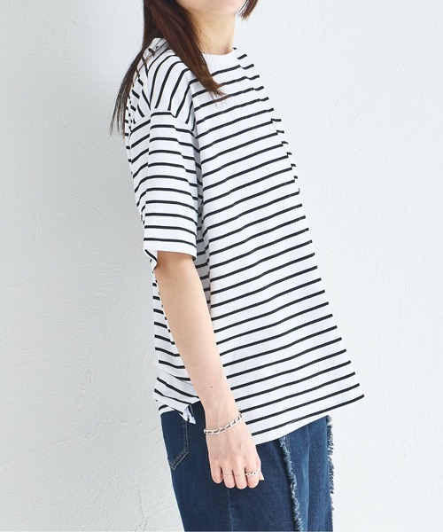 pairmanon(ペアマノン)の「【リンクコーデ】【大人ユニセックス】胸ポケット ビッグシルエット 半袖Tシャツ(Tシャツ/カットソー・レディース・ブラック系その他/ホワイト系その他/ホワイト/ブラウン/ブラック/ライトベージュ/グリーン系その他/グリーン系その他2・S/M/L)」の13枚目の写真
