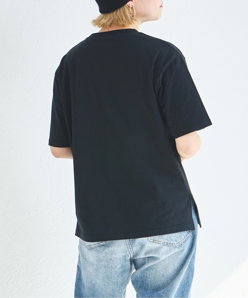 pairmanon(ペアマノン)の「【リンクコーデ】【大人ユニセックス】胸ポケット ビッグシルエット 半袖Tシャツ(Tシャツ/カットソー・レディース・ブラック系その他/ホワイト系その他/ホワイト/ブラウン/ブラック/ライトベージュ/グリーン系その他/グリーン系その他2・S/M/L)」の17枚目の写真