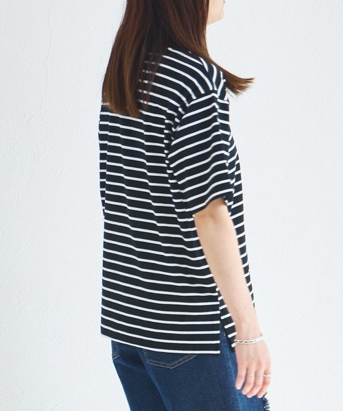 pairmanon(ペアマノン)の「【リンクコーデ】【大人ユニセックス】胸ポケット ビッグシルエット 半袖Tシャツ(Tシャツ/カットソー・レディース・ブラック系その他/ホワイト系その他/ホワイト/ブラウン/ブラック/ライトベージュ/グリーン系その他/グリーン系その他2・S/M/L)」の21枚目の写真