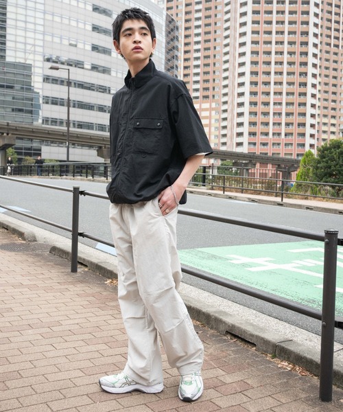 WEGO（ウィゴー）の「WEGO/ナイロンイージーパンツ（カーゴパンツ・メンズ・ブラック/カーキ/ライトグレー・LARGE/MEDIUM/SMALL）」の11枚目の写真