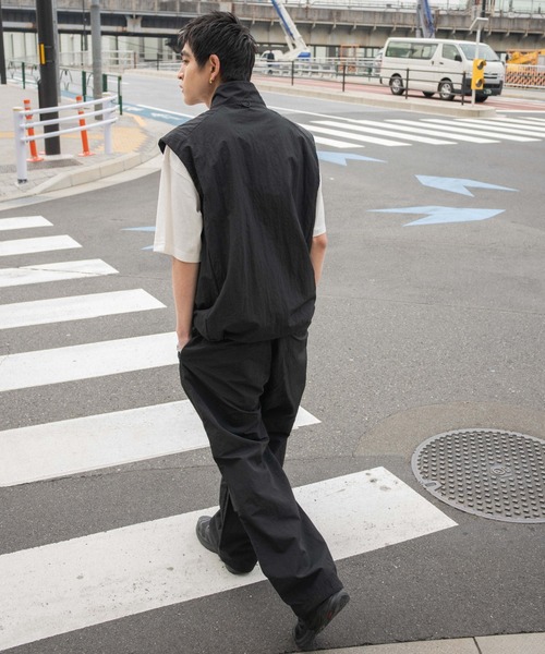 WEGO（ウィゴー）の「WEGO/ナイロンイージーパンツ（カーゴパンツ・メンズ・ブラック/カーキ/ライトグレー・LARGE/MEDIUM/SMALL）」の6枚目の写真