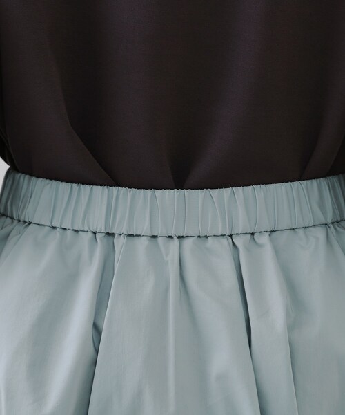 OPAQUE.CLIP（オペークドットクリップ）の「イージータックギャザースカート【洗濯機洗い可】（スカート・レディース・ブラック/サックスブルー・42/40/38）」の15枚目の写真