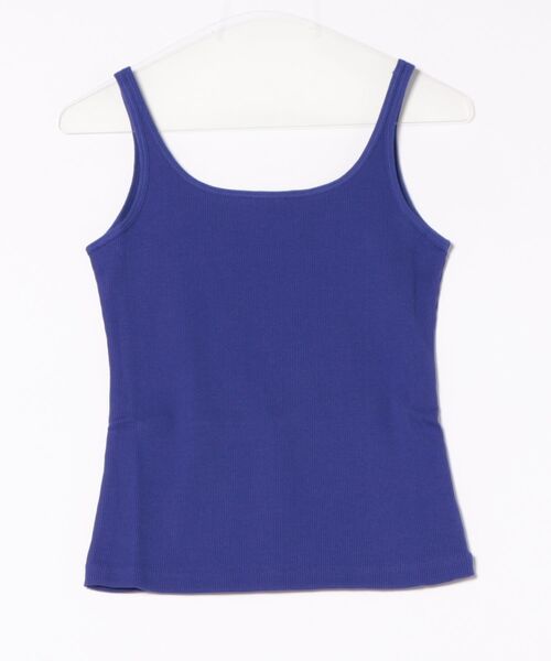 SALON adam et rope'（サロン アダム エ ロペ）の「プリマベールファームリーリブタンクトップ / UVケア・洗える（タンクトップ・レディース・ブラック/レッド系その他/オフホワイト/パープル・FREE）」の3枚目の写真